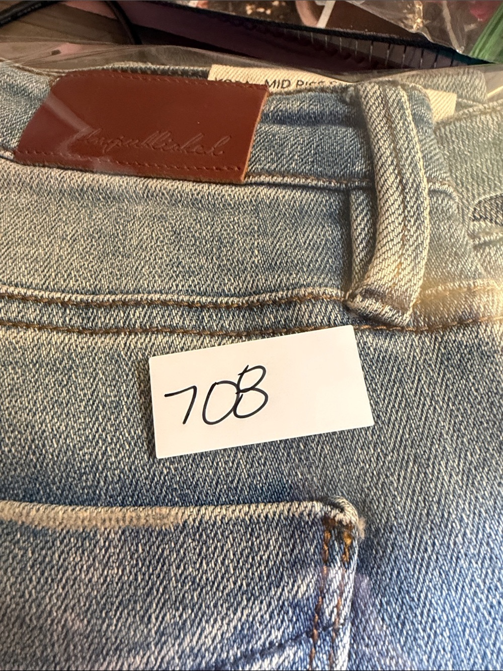 NWT Anthropologie Unpublished Kora Mid Rise Skinny Jeans Sz 27 - Picture 8 of 8